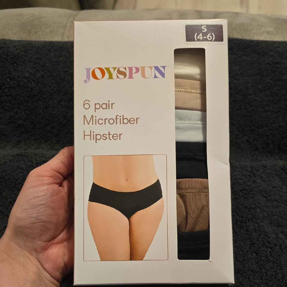 Joyspun Microfiber Hipster 6-Pack Size Small New In Box